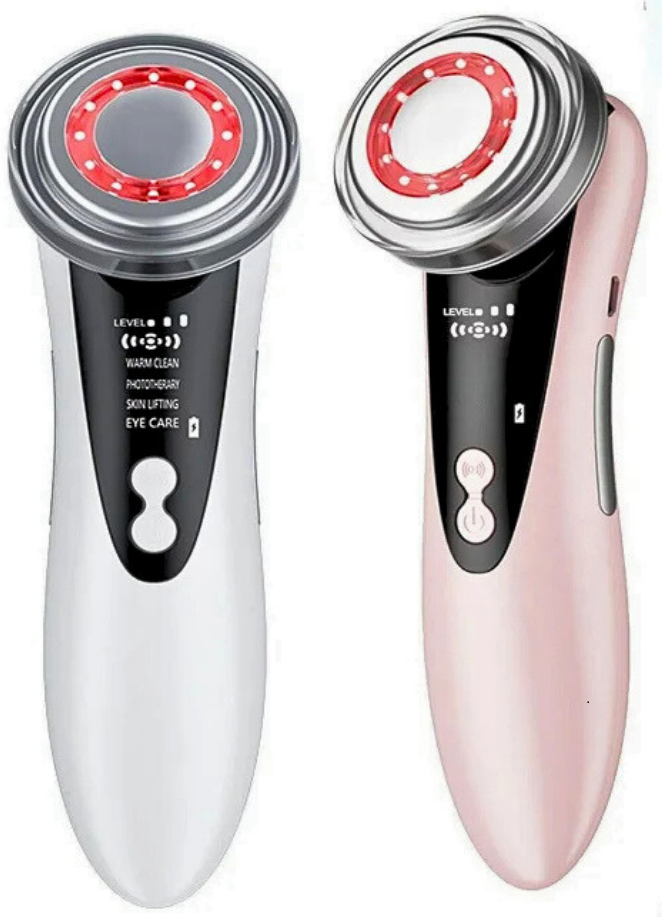 Massageador Facial DermoLux 4 em 1: Rejuvenescimento, Lifting Facial, Limpeza Profunda e Cuidado com os Olhos